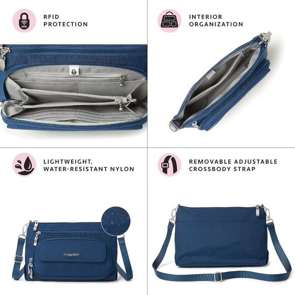Baggallini Women's Original Everyday Bag, Versatile Crossbody Shoulder Bag - Picture 3 of 6